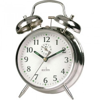 Saxon Bell Alarm Clock - Chrome Saxon Bell Alarm Clock - Chrome