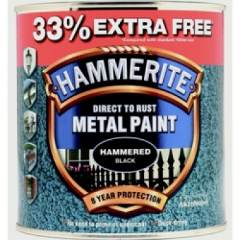 Metal Paint Hammered 750ml + 33% Free - Black Metal Paint Hammered 750ml + 33% Free - Black