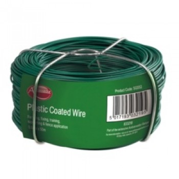 Plastic Coated Wire - 0.8mm x 50m Plastic Coated Wire - 0.8mm x 50m